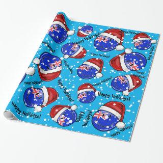 Christmas Auzzie style Smiling Australian Flag