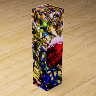 Christmas Ball Red Wine Box