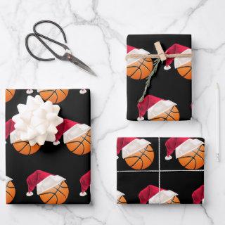 Christmas Basketball Sports Santa Holiday  Sheets