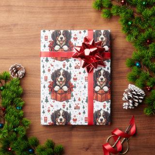 Christmas Bernese Mountain Dog Gift Box