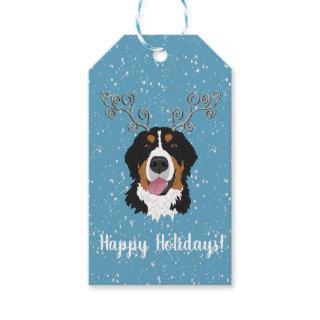 Christmas Bernese Mountain Dog Gift Tags