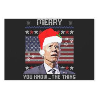 Christmas Biden 2022 Funny Joe Biden Confused Xmas  Sheets