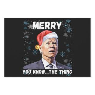 Christmas Biden 2022 Funny Joe Biden Confused Xmas  Sheets