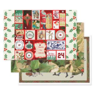 Christmas Block Illustration Squares  Sheets