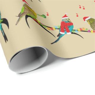 Christmas Budgie Frenzy  (Gold)