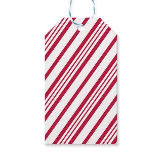 Christmas Candy Cane Stripe Gift Tags