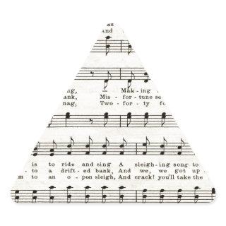 Christmas Carols: Jingle Bells Triangle Sticker