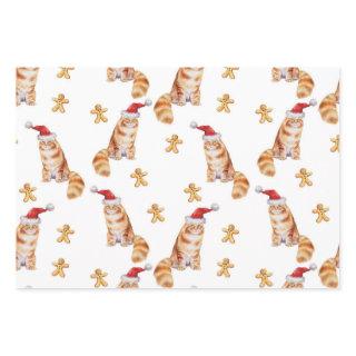 Christmas Cat & Ginger Bread, Men Women & Kids  Sheets