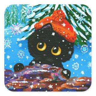 Christmas Cat Stickers Creationarts