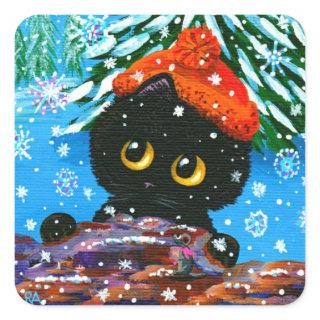 Christmas Cat Stickers Creationarts