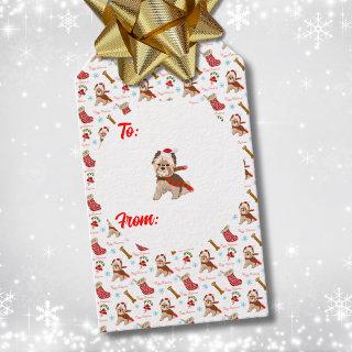 Christmas Celebrate With Yorkie Gift Tags