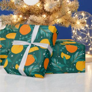 Christmas Citrus fruit pattern Tissue Paper