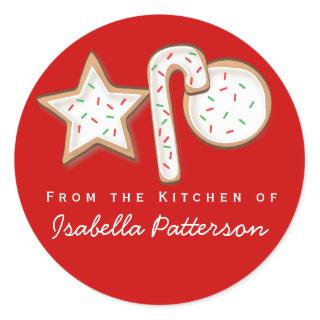 Christmas Cookies From the Kitchen Sticker Red