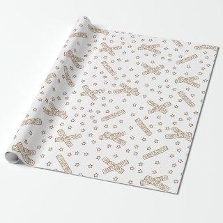 Christmas Crackers Gold Toile