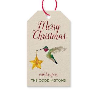 Christmas Custom Hummingbird Gift Tags