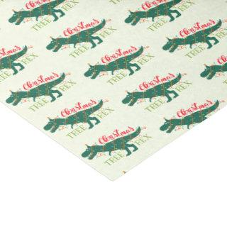 Christmas Dino Dinosaur Funny T-Rex Tree Gift Tissue Paper