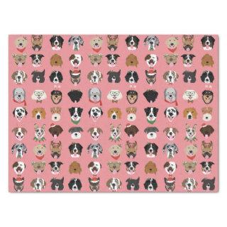 Christmas Dog Face Pattern Tissue Paper