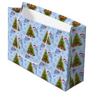 Christmas dolphin seawedd tree pattern party bag