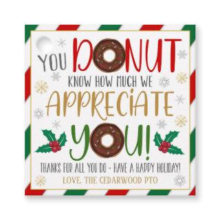 Christmas Donut Gift Tag