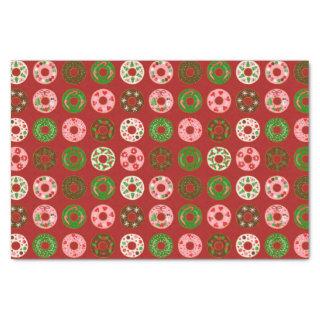 Christmas Donut Holiday Treat Pattern Tissue Paper