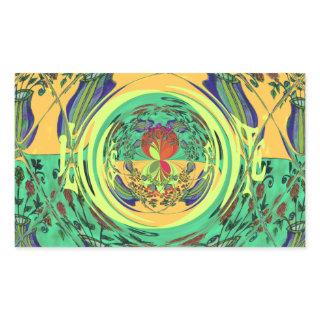 Christmas Eat Love Play Hakuna Matata Color.png Rectangular Sticker