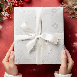 Christmas Elegant Winter Silver Snowflake Pattern