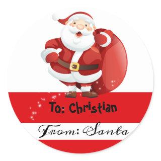 Christmas From Santa To stickers
