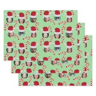 Christmas Funny Family Photo Santa Hats  Sheets