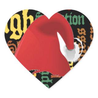 Christmas gift Have a Nice Day & a Better Night Heart Sticker
