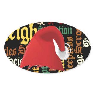Christmas gift Have a Nice Day & a Better Night Oval Sticker