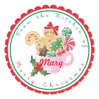 Christmas Gingerbread Baking Stickers Labels