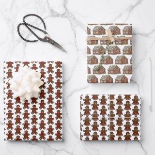 Christmas Gingerbread Man Lady Cookies House  Sheets