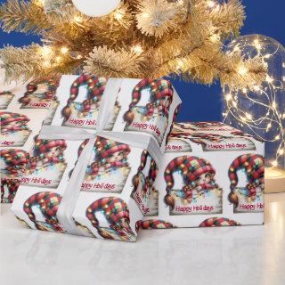 Christmas Girly Gnome With Plaid Hat