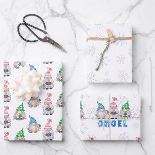 Christmas Gnomes GNOEL Winter Snowflake  Sheets