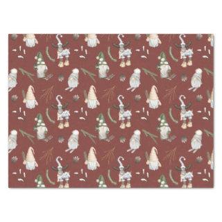 Christmas Gnomes Woodland Tissue Paper