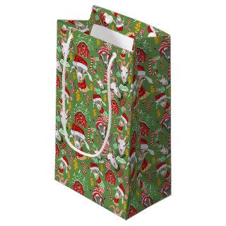 Christmas GOATS Candy and Jingle Bells GetYerGoat™ Small Gift Bag