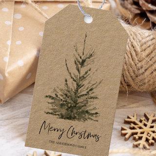 Christmas Green  Tree | Merry Christmas Gift Tags