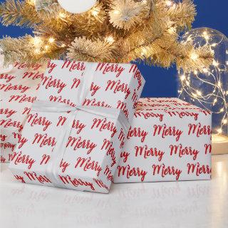Christmas Hat on Merry Text