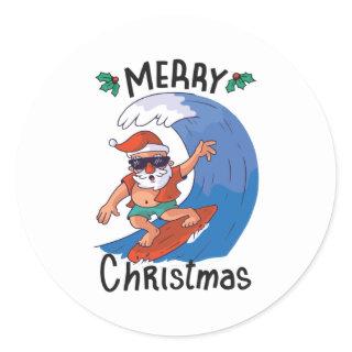 Christmas in July Classic Round Sticker