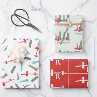 Christmas in New York Personalized Architecture  Sheets