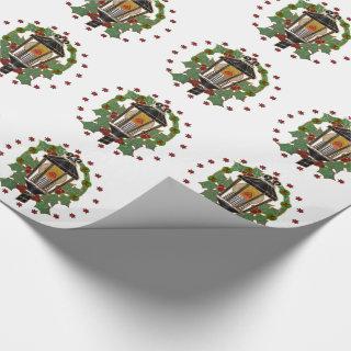 Christmas Lantern Stain Glass Art Deco