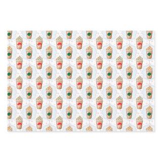 Christmas Latte Ogee Snowflake Pattern  Sheets