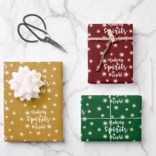 Christmas MAKING SPIRITS BRIGHT Fairy Lights  Sheets