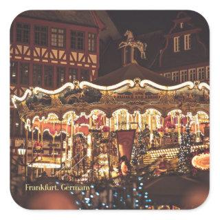 Christmas Market, Frankfurt, Germany Square Sticker