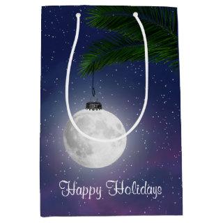 Christmas Moon Ornament On Palm Medium Gift Bag