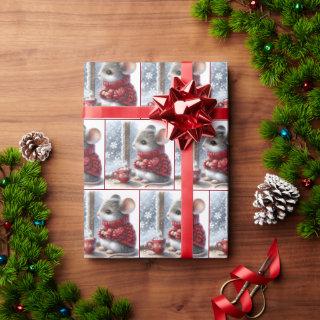 Christmas Mouse With Steaming Hot Cocoa
