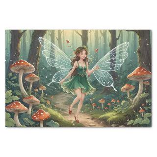 Christmas Mushroom Fairy Decoupage Tissue Paper