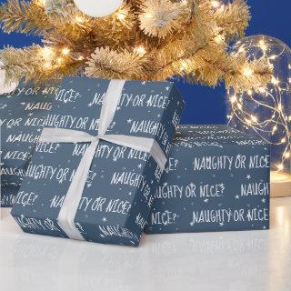 Christmas NAUGHTY OR NICE Text On Stars
