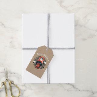 Christmas Nesting Doll Red Gift Tags