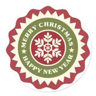 Christmas New Year Decorative Snowflake Sticker